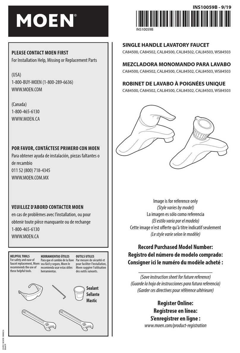 Moen CA84500 User manual