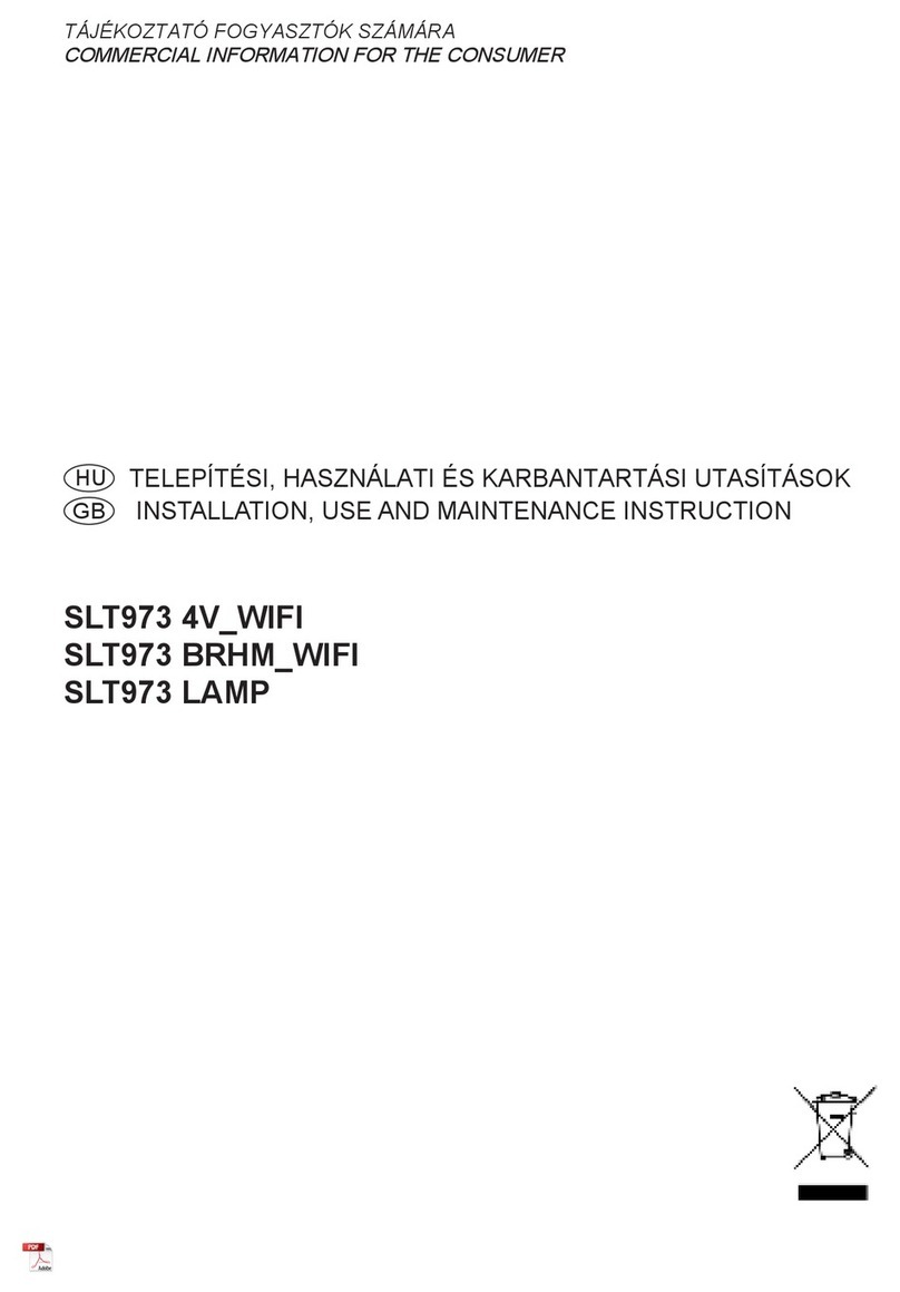 Multikomplex SLT973 Installation, Use and Maintenance Instruction