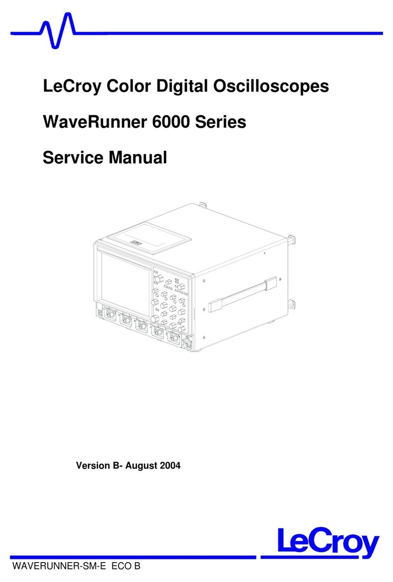 LeCroy WAVERUNNER 6000 SERIES User manual