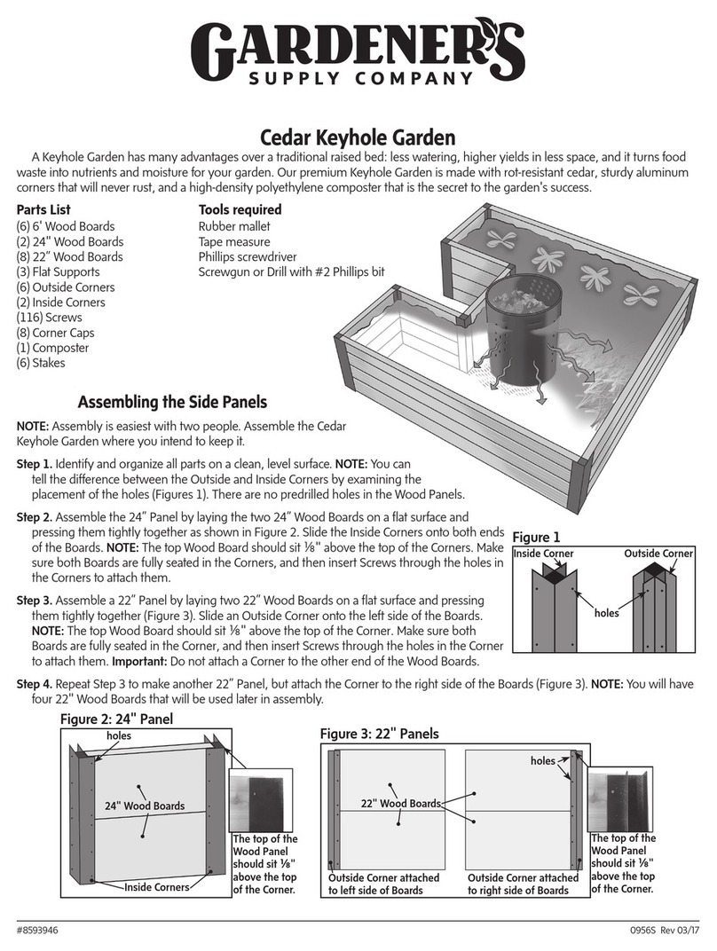 Gardeners Cedar Keyhole Garden manual
