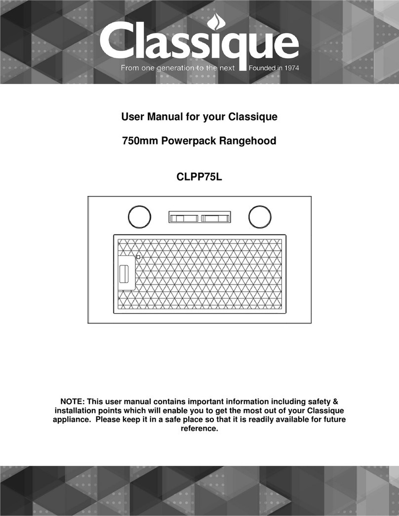Classique CLPP75L User manual Classique CLPP75L User manual
