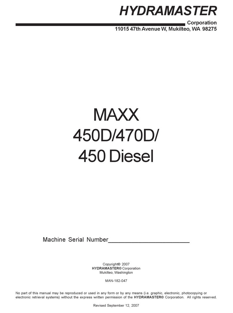 HydraMaster MAXX 450D manual