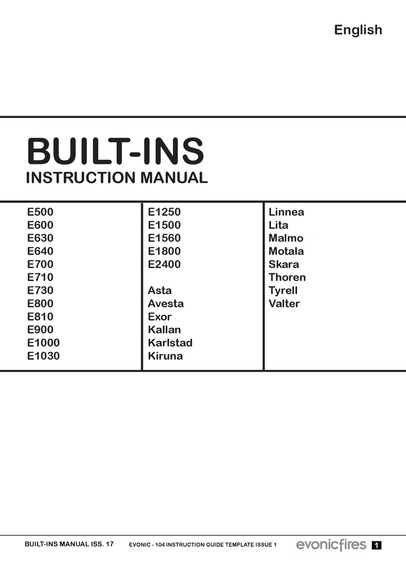 Evonicfires e500 instruction manual