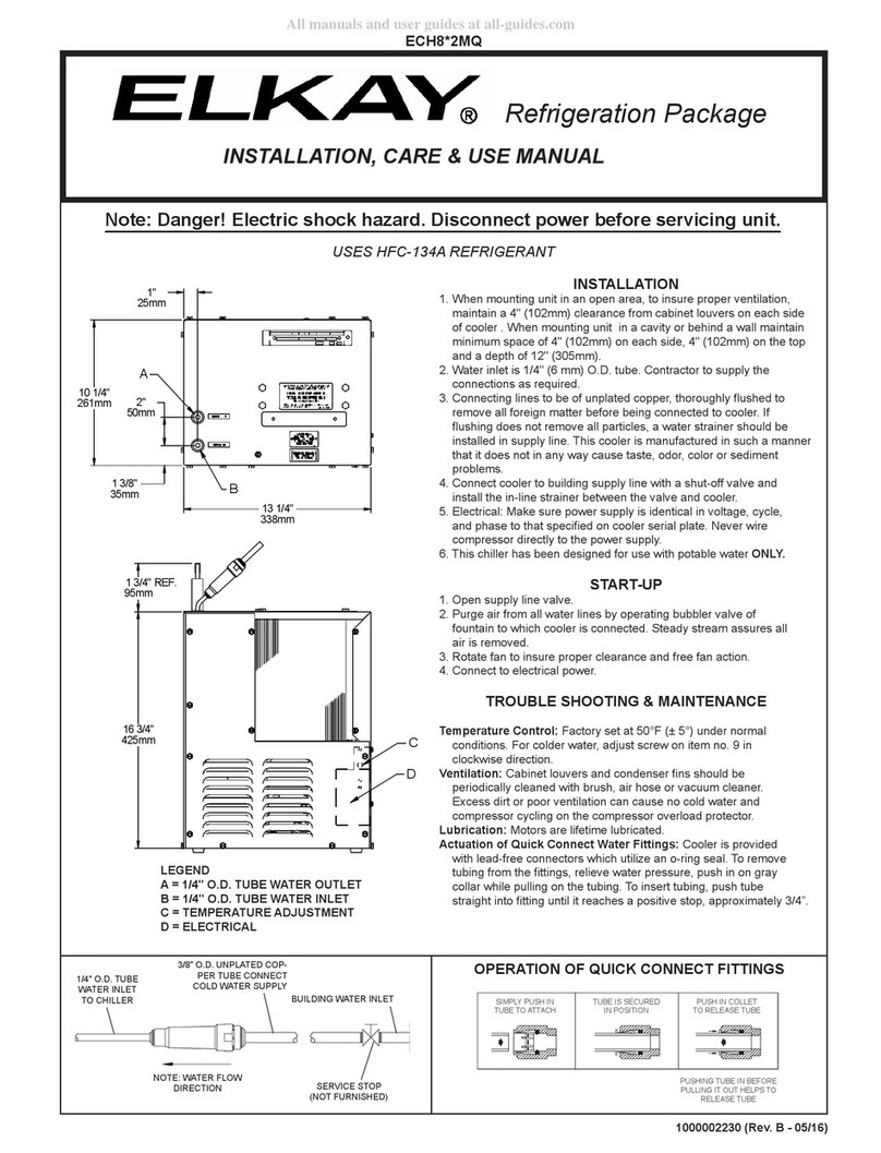Elkay ECH8 2MQ Series Installation manual