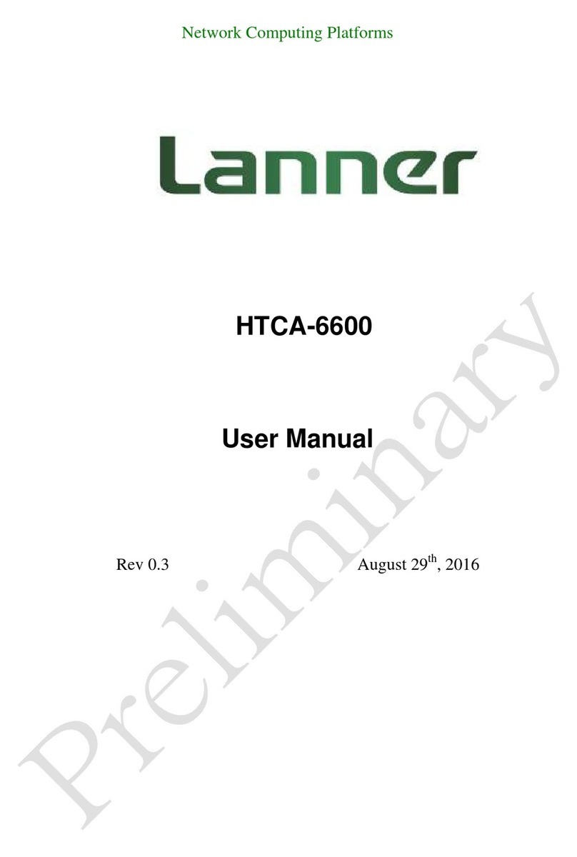 Lanner HTCA-6600 User manual