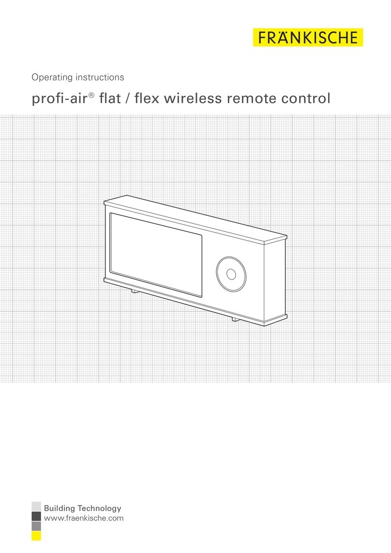 FRÄNKISCHE profi-air Series operating instructions