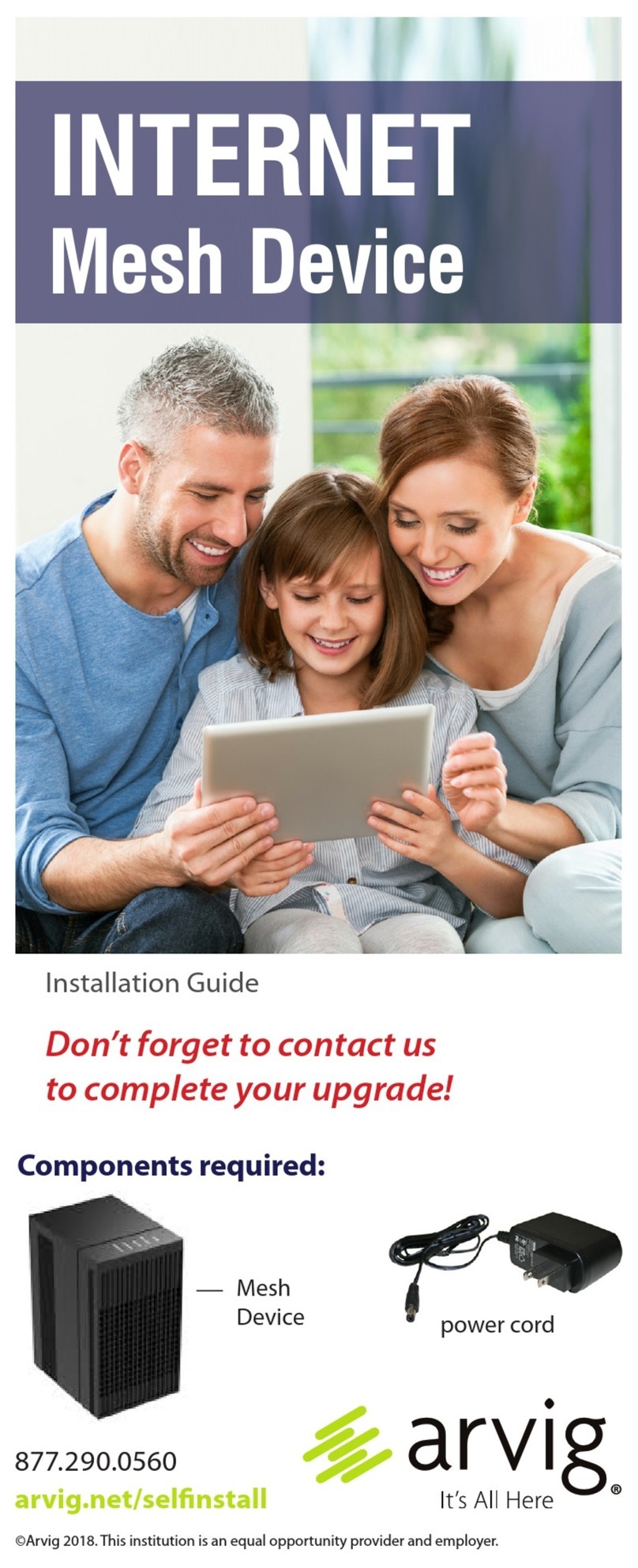 Arvig Mesh Device installation guide