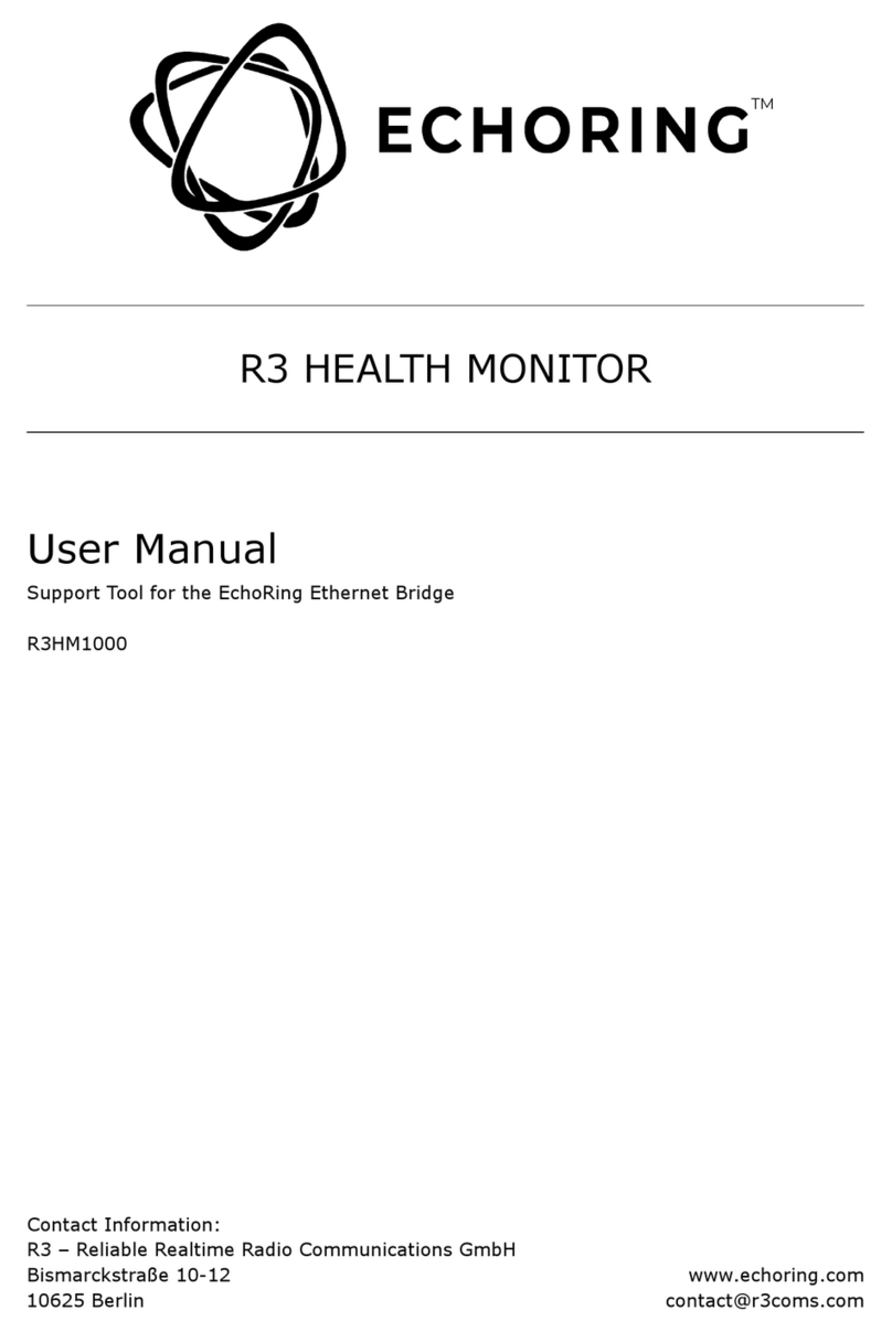 R3 ECHORING R3HM1000 user manual