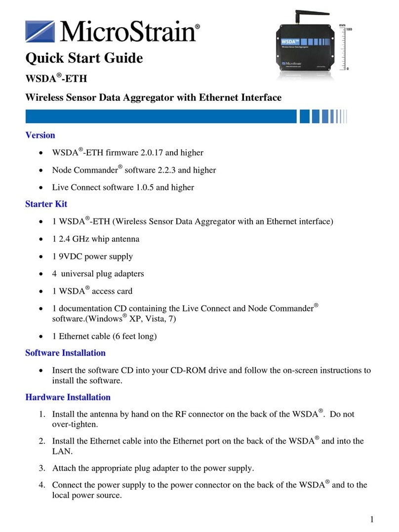 MicroStrain WSDA-ETH quick start guide