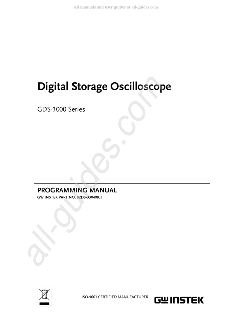 GW Instek GDS-3000 Series Programing manual