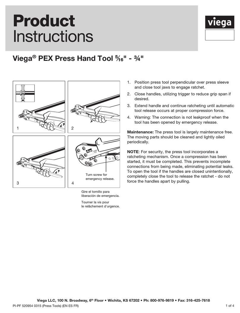 Viega 50000 Instruction sheet