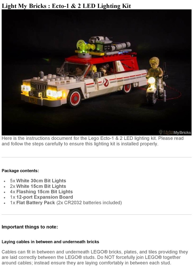 Lightmybricks Ecto-1 & 2 LED Lighting Kit User manual