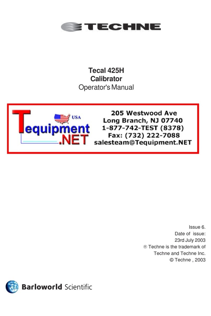 Techne 425H User manual