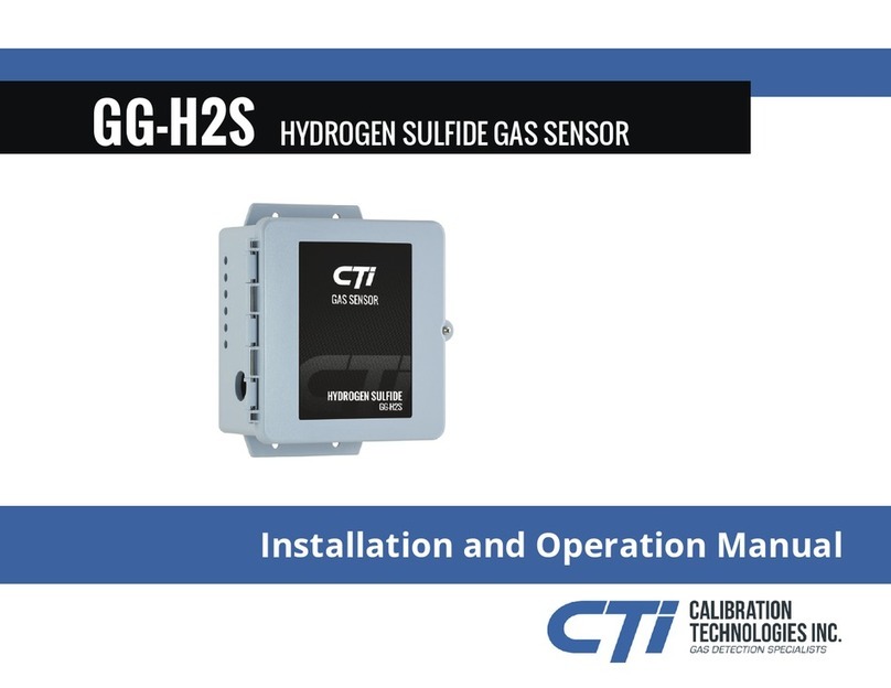 CTI GG-H2S Installation and operation manual