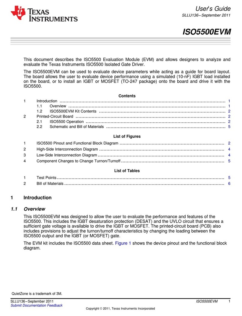Texas Instruments ISO5500EVM User manual