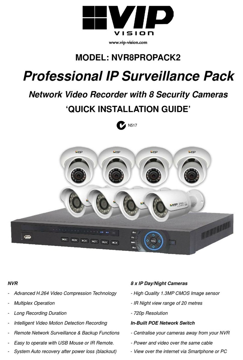 Vip-Vision NVR8PROPACK2 User manual