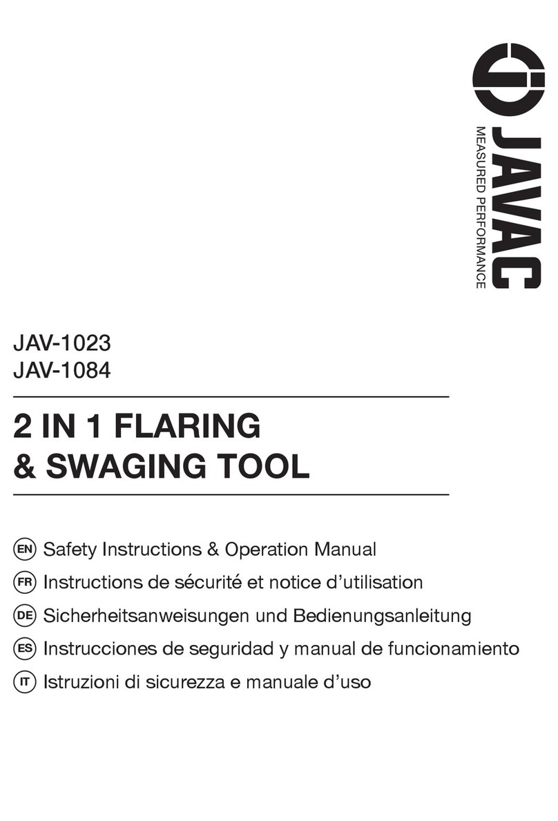 JAVAC JAV-1023 Safety instructions & operation manual