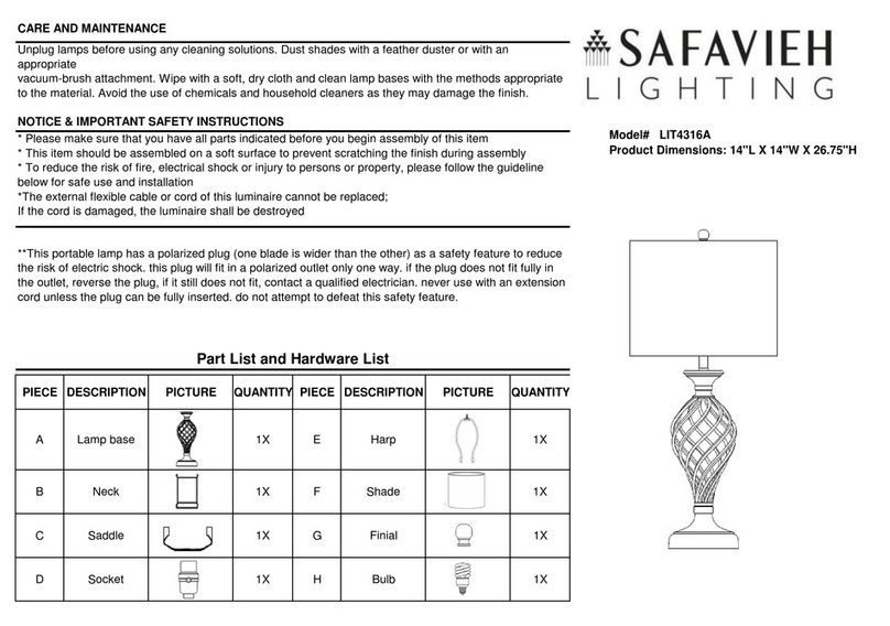 Safavieh LIT4316A manual