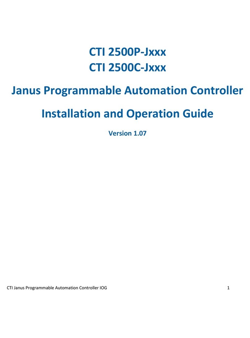CTI Janus CTI 2500C-J Series Installation and operation guide