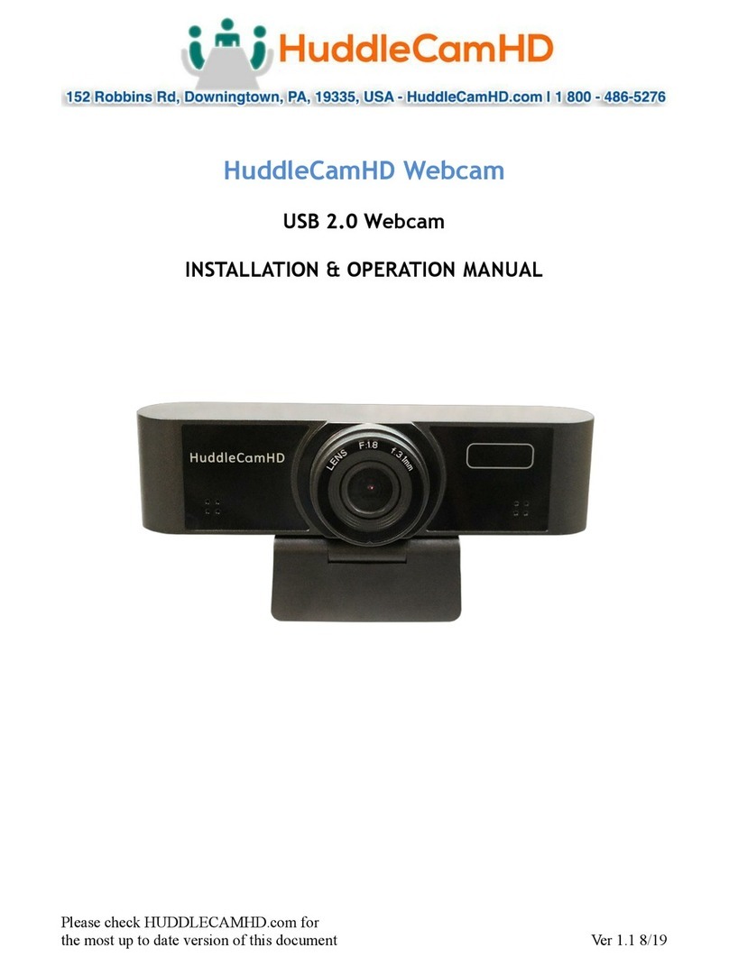 HuddleCamHD HC-WEBCAM-94 Installation & operation manual