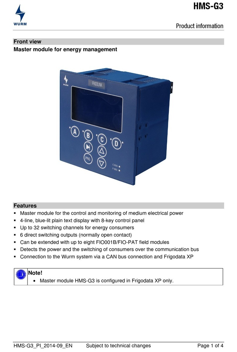 WURM HMS-G3 User manual
