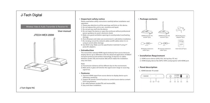 J-Tech Digital JTECH-WEX-200M user manual