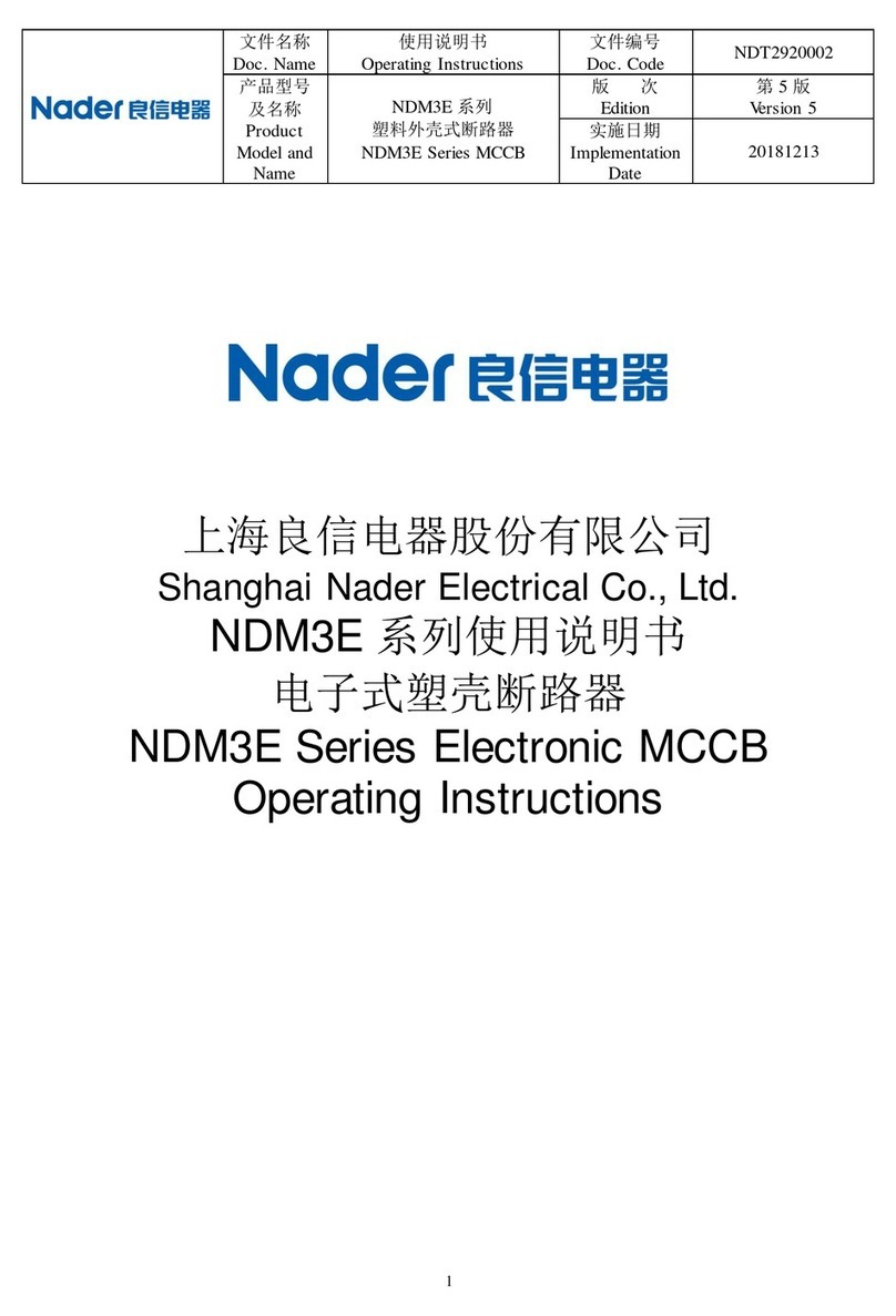 nader NDM3E Series User manual