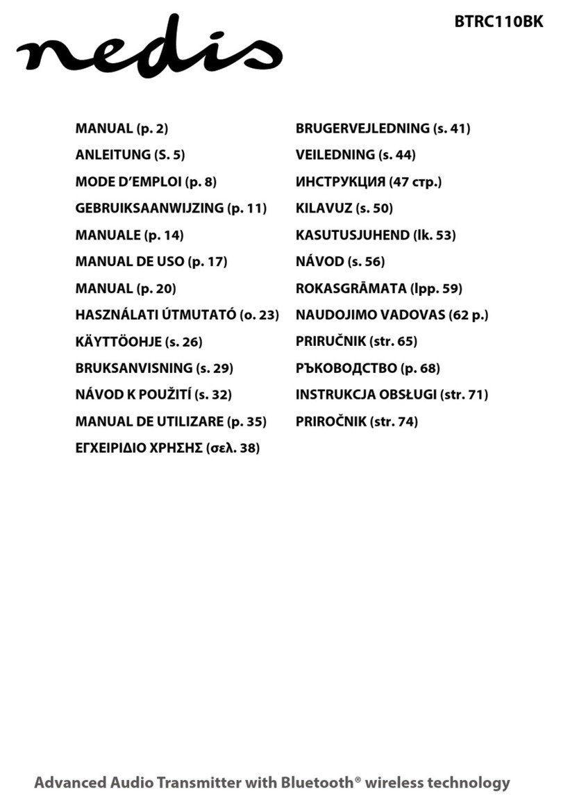nedis BTRC110BK User manual