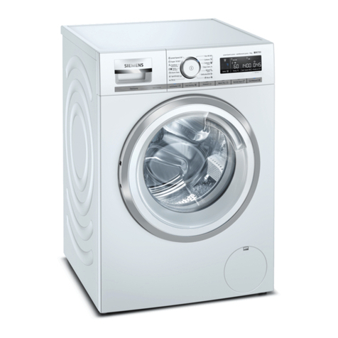 Siemens WM14XMH0EU User manual and installation instruction