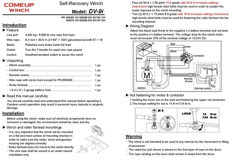 Comeup DV-9i quick start guide