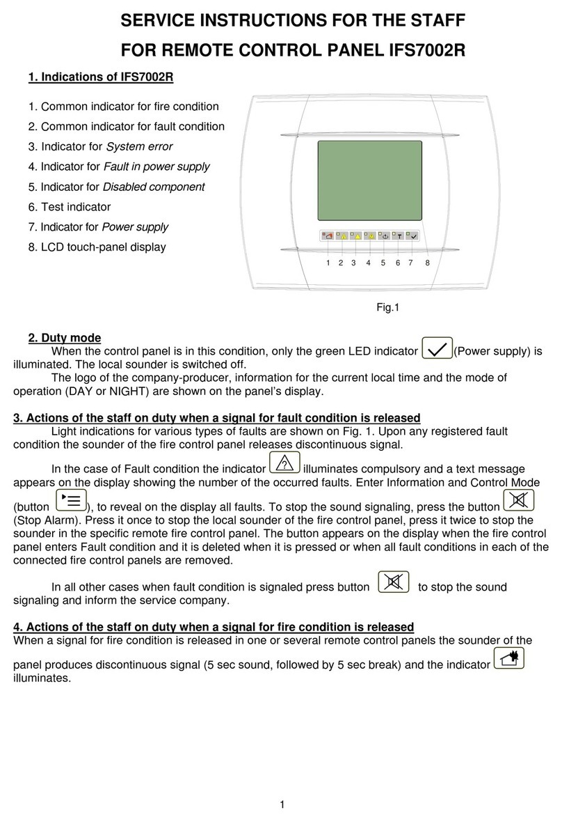 UniPOS IFS7002R Service instructions for the staff