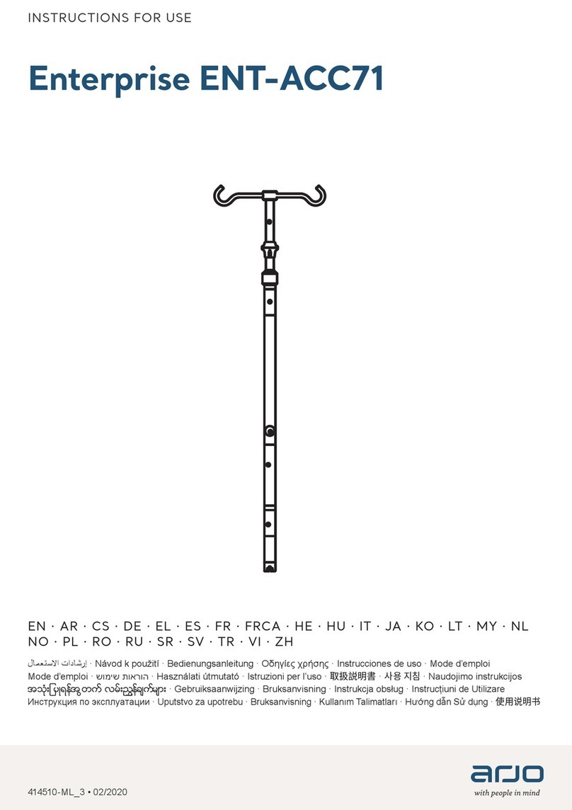 Arjo Enterprise ENT-ACC71 Instructions for use