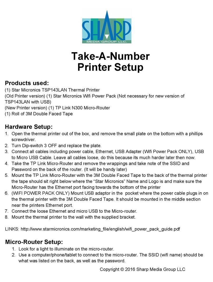 Star Micronics TSP143LAN Manual