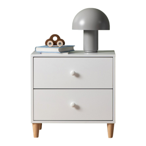 Mocka Hobart Bedside Table User manual Mocka Hobart Bedside Table User manual