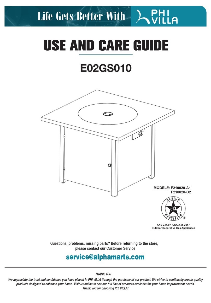 PHI VILLA E02GS010 User manual