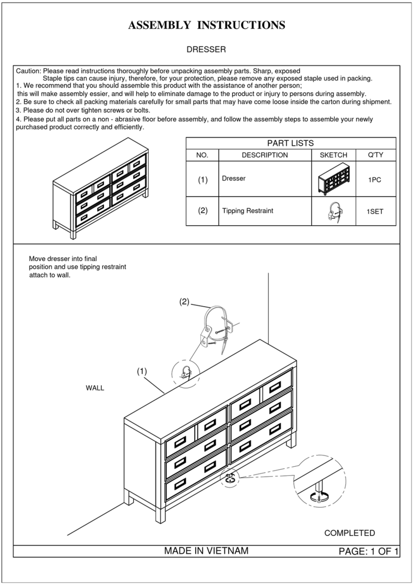 Jade JADEG6DR Assembly instructions
