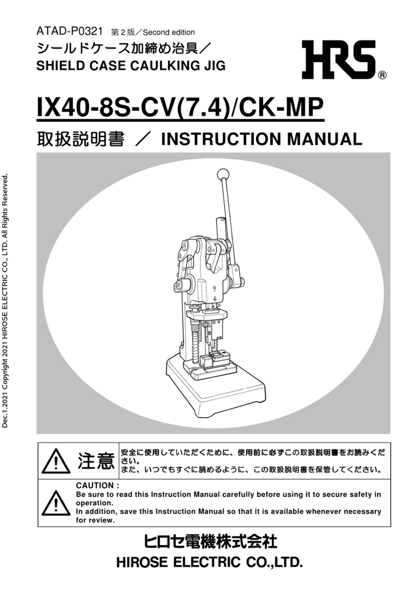 Hirose IX40-8S-CV(7.4)/CK-MP instruction manual