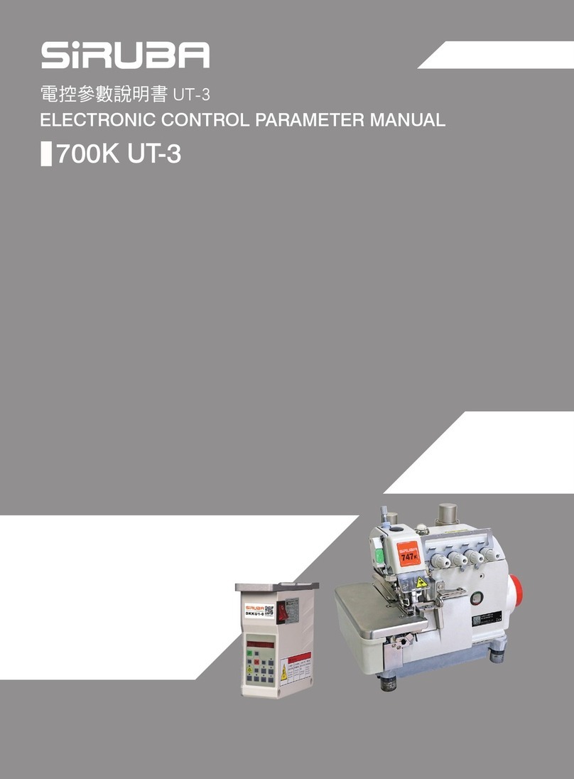 Siruba 700K UT-3 User manual Siruba 700K UT-3 User manual