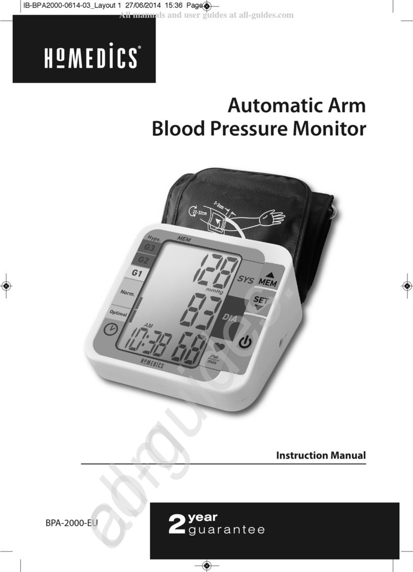 HoMedics BPA-200-EU User manual