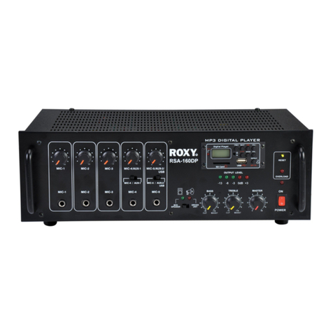 Roxy RSA-160M Operation manual