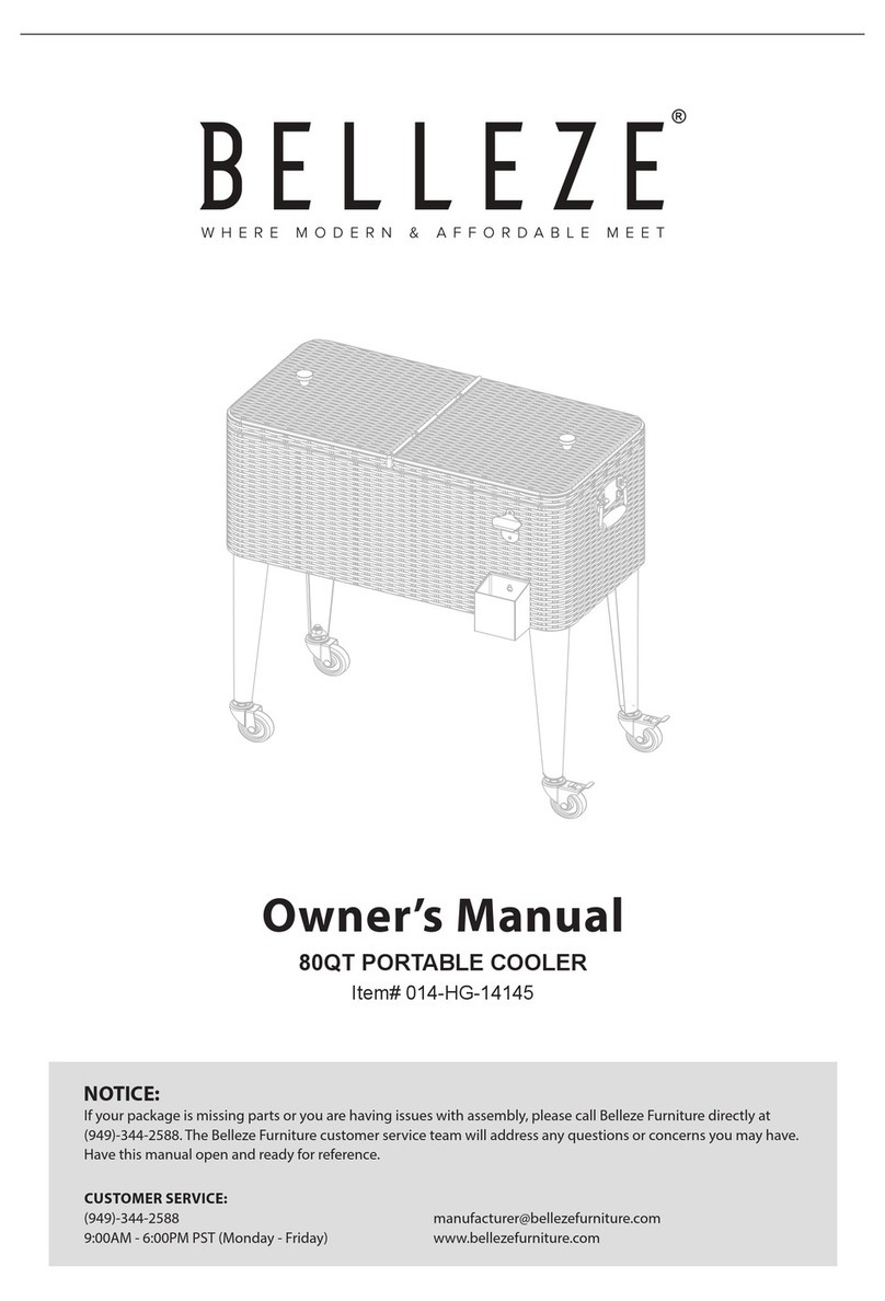 Belleze 80QT owner's manual