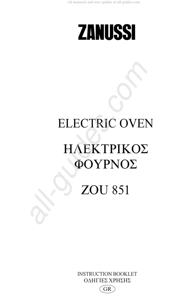Zanussi ZOU 851 User manual