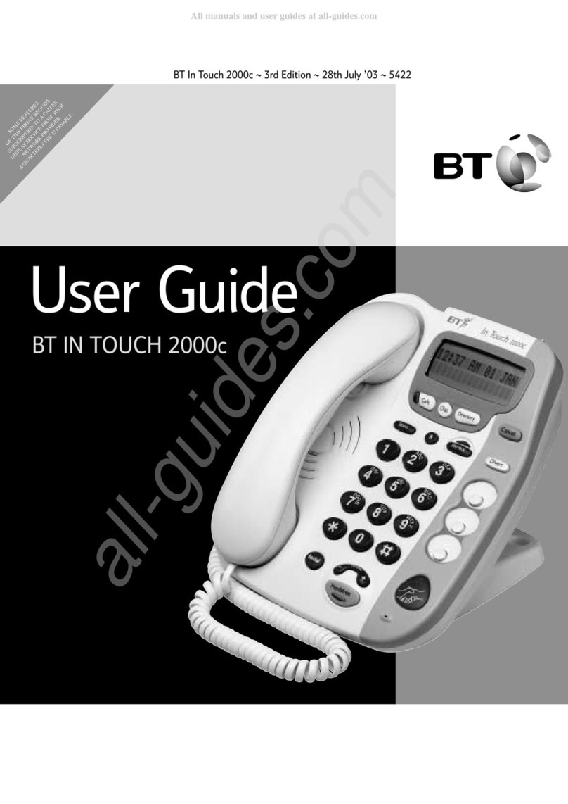 BT In Touch 2000c Carer user guide