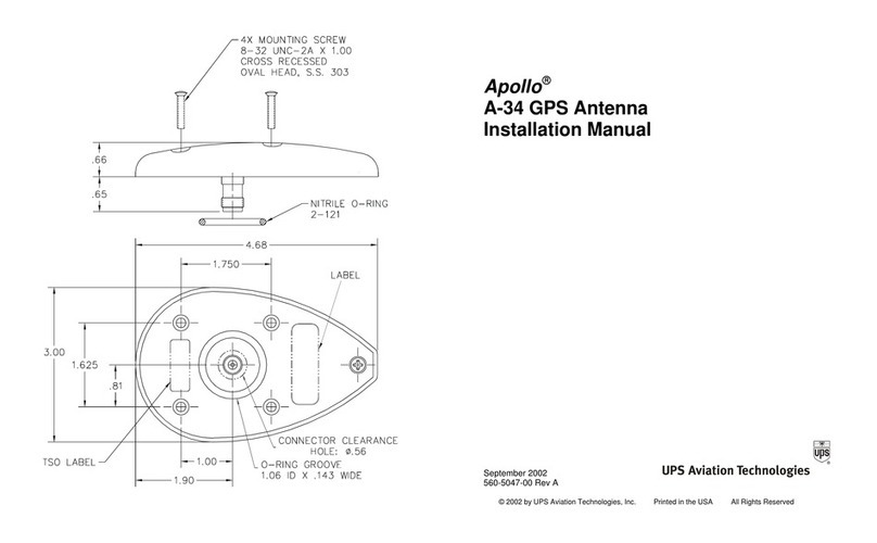 UPS Aviation Technologies Apollo A-34 installation manual