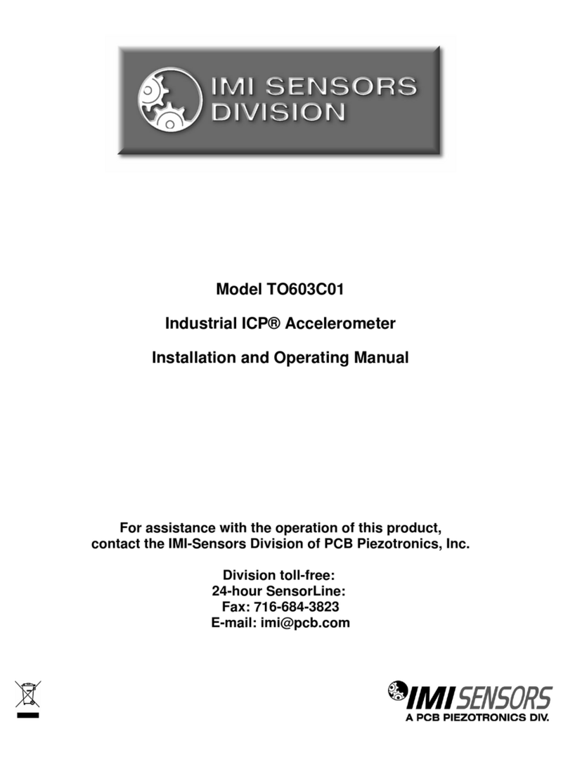 IMI SENSORS TO603C01 Installation and operating manual IMI SENSORS TO603C01 Installation and operating manual