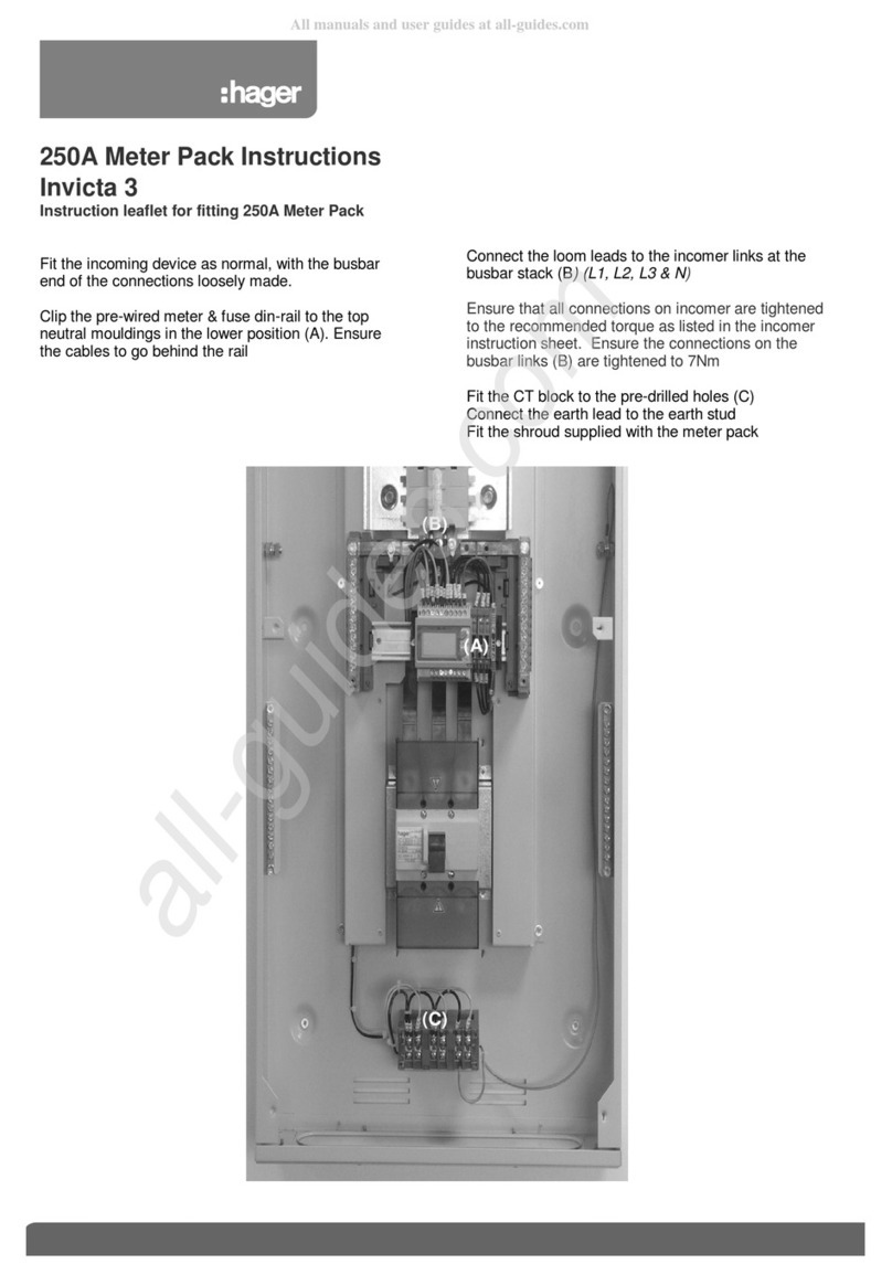 hager Invicta 3 User manual