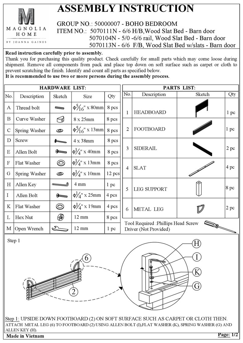 Magnolia Home 5070111N Assembly instruction