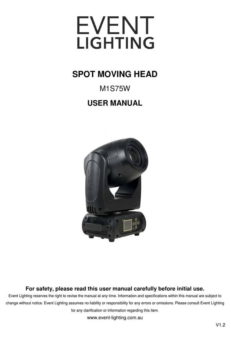 Event Lighting M1S75W user manual