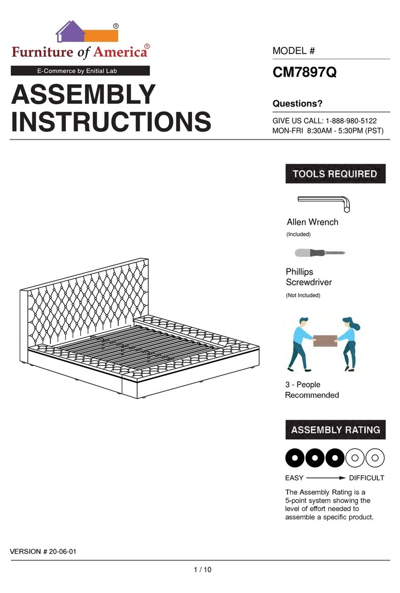 Furniture of America Davida CM7897Q User manual Furniture of America Davida CM7897Q User manual