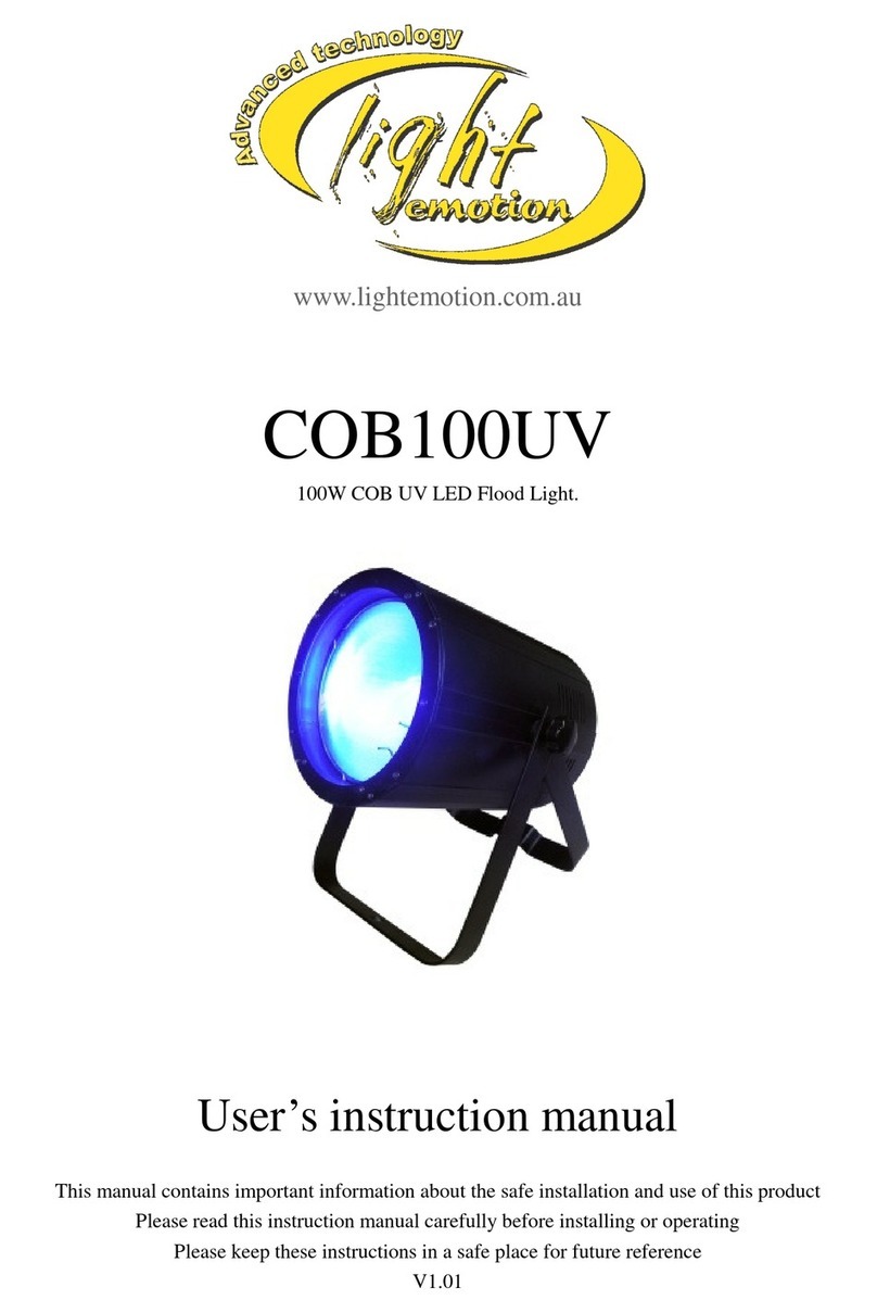 Light Emotion COB100UV Operator's manual